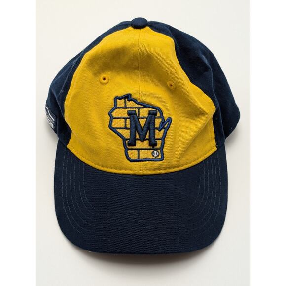 Milwaukee Brewers State Of Wisconsin M Logo OSFM Cap Hat SGA - Picture 1 of 5